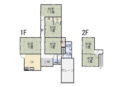 [Hatomark Site] 6DK Used Detached House in Kawada-cho, Komatsu City, Ishikawa Prefecture — Image 1, Komatsu, Ishikawa