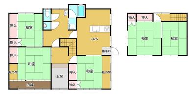 Spacious 5LDK House for Sale in Saji-cho, Tottori City — Image 3, Tottori, Tottori