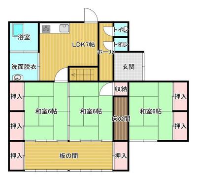 5DK Used House in Kawatonob, Arao City, Kumamoto — Image 4, Arao, Kumamoto