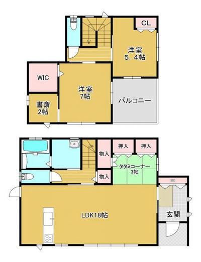 2SLDK House for Sale in Nonaka-machi, Kurume City — Image 1, Kurume, Fukuoka