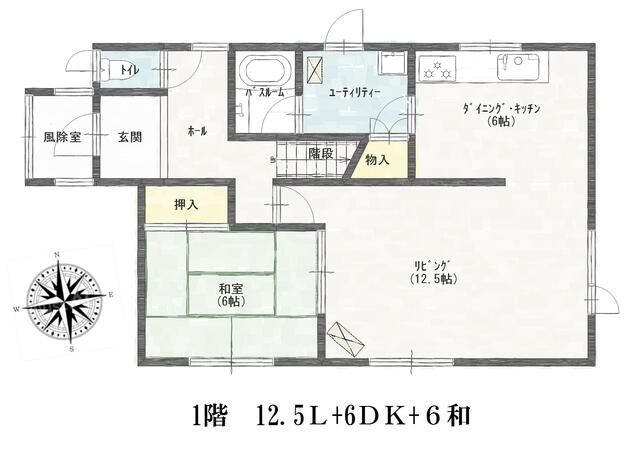 4LDK House for Rent in Ishikari, Hokkaido - 70,000 Yen - Thumbnail 3