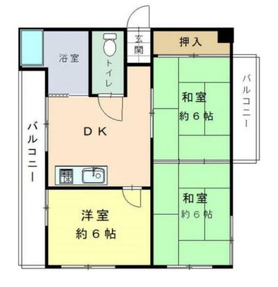 [Hatomark Site] 3DK Used Detached House in Fujimatsu 2-chome, Moji-ku, Kitakyushu City, Fukuoka Prefecture — Image 3, Moji, Fukuoka