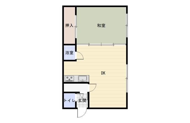 1DK Apartment for Rent in Hachisun, Sapporo - 33,000 Yen - Thumbnail 2