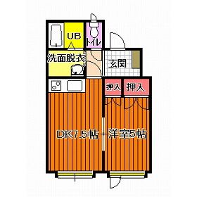 1DK Apartment for Rent in Obihiro, Hokkaido - 39,000 Yen - Thumbnail 2
