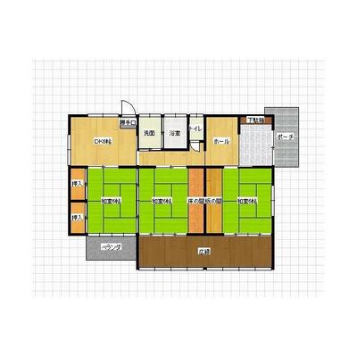 [Hatomark Site] 3DK Used Detached House in Ebitsu 1-chome, Okagaki-machi, Onga-gun, Fukuoka Prefecture — Image 2, Okagaki, Fukuoka