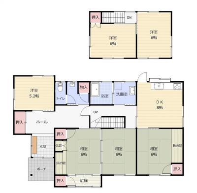 Traditional 6DK House for Sale in Hirokawa, Fukuoka — Image 4, Hirokawa, Fukuoka