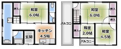 [Hatomark Site] Shinyasumatsu 2-chome Terrace 4K Used Terrace House in Shinyasumatsu 2-chome, Izumisano City, Osaka Prefecture — Image 3, Izumisano, Osaka