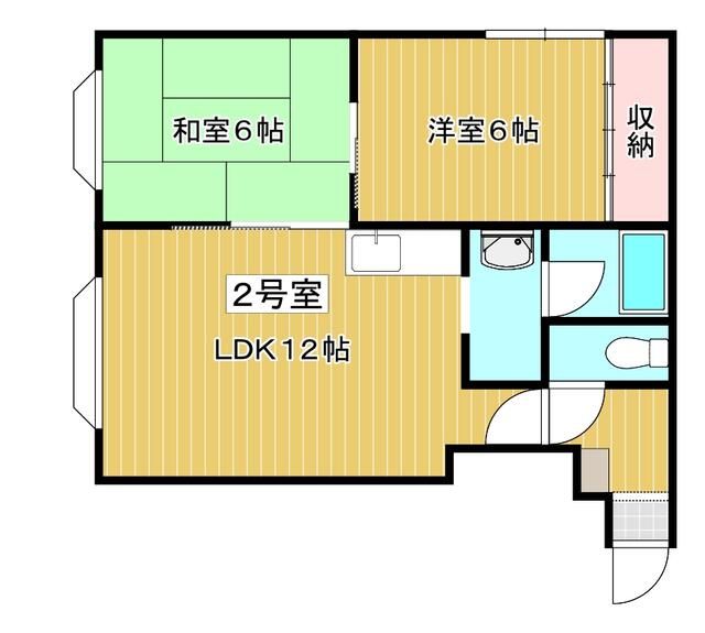 2LDK Apartment for Rent in Tsukisamu, Sapporo - No Deposit - Thumbnail 2
