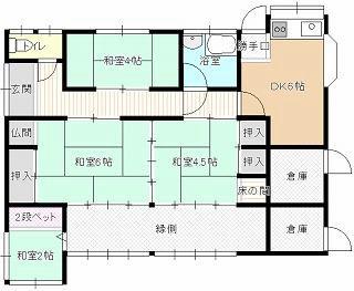 [Hatomark Site] 4DK Used Detached House in Nishitoyoi, Kudamatsu City, Yamaguchi Prefecture — Image 1, Kudamatsu, Yamaguchi