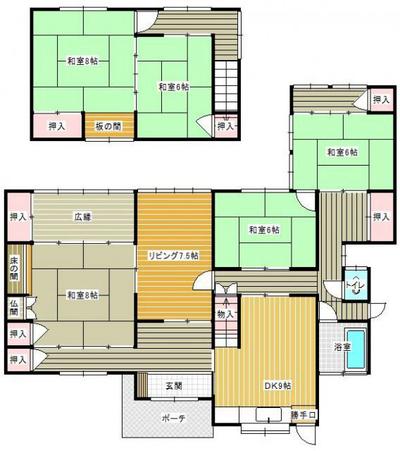 6DK Used House in Nogata City, Fukuoka — Image 4, Nogata, Fukuoka
