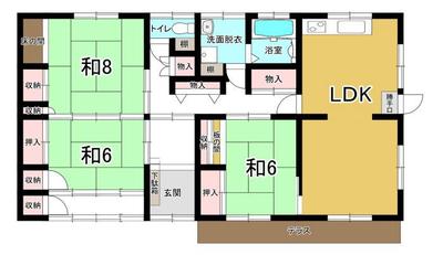 Spacious 3LDK House in Aizumi-cho with Large Land Plot — Image 1, Aizumi, Tokushima