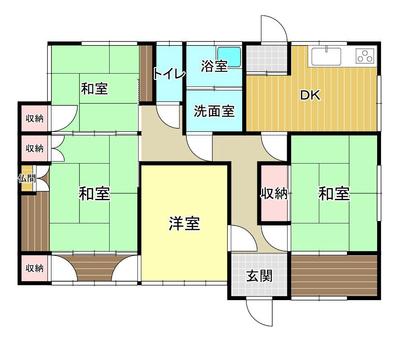 [Hatomark Site] 4DK Used Detached House in Nishi-Ube Kita 7-chome, Ube City, Yamaguchi Prefecture — Image 1, Ube, Yamaguchi