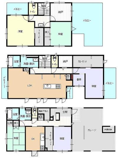 [Hatomark Site] 5SLDK Used Detached House in Nagaoka, Izunokuni, Shizuoka Prefecture — Image 4, Izunokuni, Shizuoka