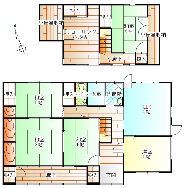 6LDK House in Nagi, Okayama with Large Garden - Thumbnail 4