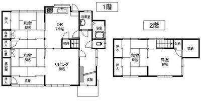 [Hatomark Site] 5SDK Used Detached House in Unuma Habacho 6-chome, Kakamigahara City, Gifu Prefecture — Image 1, Kakamigahara, Gifu