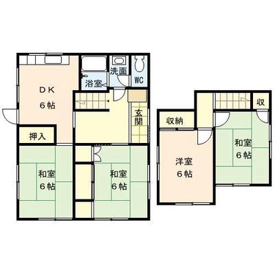 [Hatomark Site] 4DK used detached house in Imabari, Komatsushima-cho, Komatsushima City, Tokushima Prefecture — Image 4, Komatsushima, Tokushima