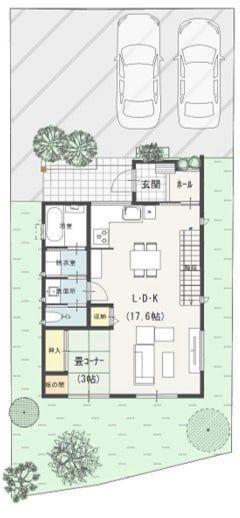 [Hatomark Site] 2LDK Used Detached House in Okutani 1-chome, Kokufu-cho, Tottori City, Tottori Prefecture — Image 3, Tottori, Tottori