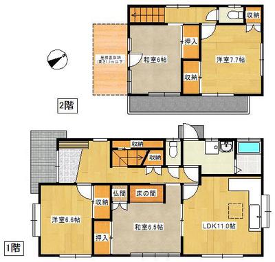 Spacious 4LDK House in Miyazono, Hatsukaichi - 213sqm Land — Image 1, Hatsukaichi, Hiroshima