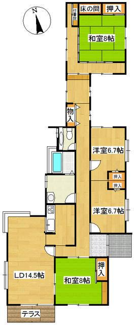 Spacious 4LDK Single-Story House in Tajimi, Gifu — Image 3, Tajimi, Gifu