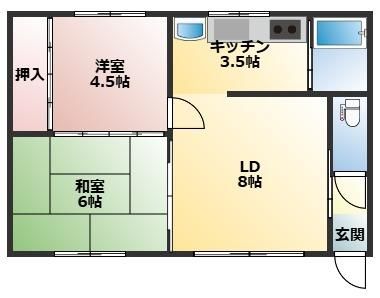 2LDK Apartment for Rent in Obihiro, Hokkaido - No Deposit - Thumbnail 2