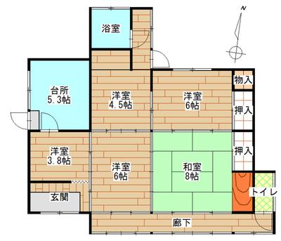 [Hatomark Site] 5DK Used Detached House in Kose, Mimasaka City, Okayama Prefecture — Image 2, Mimasaka, Okayama