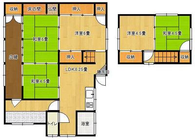 [Hatomark Site] Used house with 5LDK and access to Hara Elementary School in Oaza Tsumazaki Kaisaku, Ube City, Yamaguchi Prefecture. — Image 2, Ube, Yamaguchi
