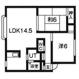 2LDK Apartment for Rent in Atsubetsu, Sapporo - 56 sqm, 2 Parking - Thumbnail 2