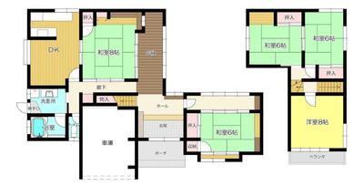 Spacious 4DK House in Yahara, Yamaguchi - 153sqm Living Space — Image 4, Yamaguchi, Yamaguchi