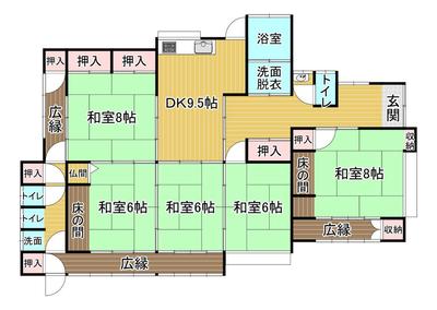 Traditional 5DK House in Hirao, Yamaguchi - 537m² Plot — Image 2, Hirao, Yamaguchi