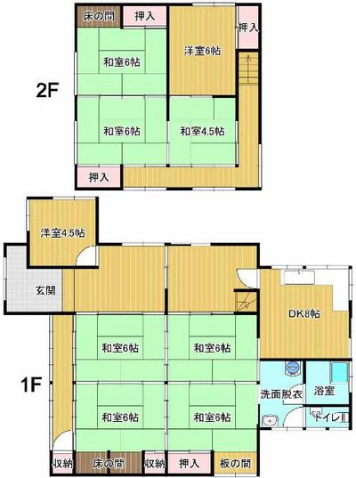 [Hatomark Site] 9DK used detached house in Okubo, Shimotsu-cho, Kainan City, Wakayama Prefecture — Image 3, Kainan, Wakayama