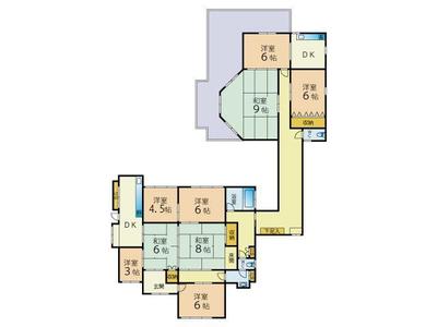 [Hatomark Site] 8DK Used Detached House in Oaza Tono, Nogata City, Fukuoka Prefecture — Image 4, Nogata, Fukuoka