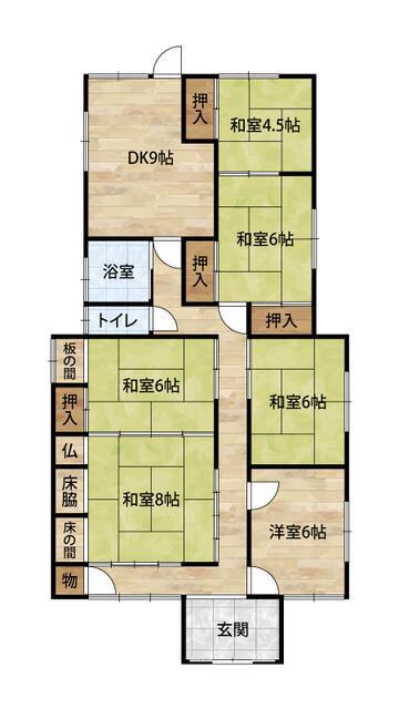 [Hatomark Site] 6DK Used Detached House in Sakai, Kainan City, Wakayama Prefecture — Image 1, Kainan, Wakayama