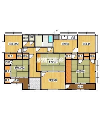 [Hatomark Site] 6DK Used Detached House in Oaza Inuzuka, Chikugo City, Fukuoka Prefecture — Image 2, Chikugo, Fukuoka