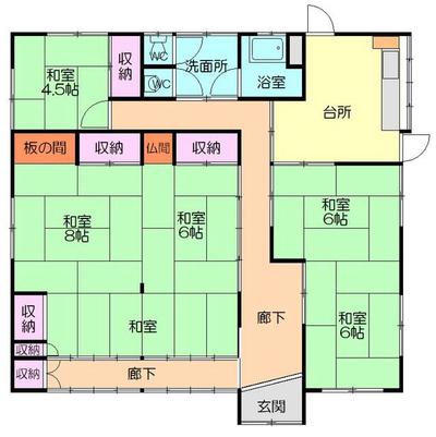 [Hatomark Site] 3K Used Detached House in Nakame, Kamimyojin, Tajiri, Osaki City, Miyagi Prefecture — Image 2, Osaki, Miyagi