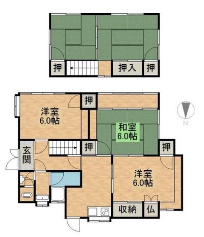 5K Traditional House for Sale in Joshincho, Omuta City — Image 2, Omuta, Fukuoka