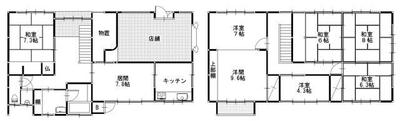 [Hatomark Site] 8SK Used Detached House in Hamada, Tsutsumishita, Mitane-cho, Yamamoto-gun, Akita Prefecture — Image 2, Mitane, Akita