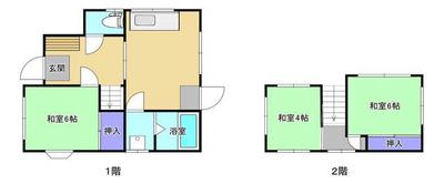[Hatomark Site] 3DK Used Detached House in Yahata 2-chome, Saeki-ku, Hiroshima City, Hiroshima Prefecture — Image 4, Saeki, Hiroshima