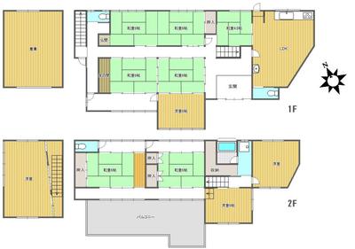 [Hatomark Site] 11LDK Used Detached House in Osaki, Yahama-cho, Tamano-shi, Okayama Prefecture — Image 4, Tamano, Okayama