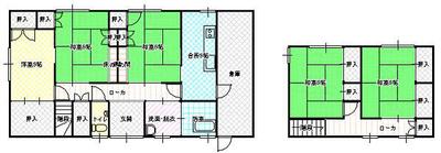 5DK Traditional House in Yanai City - 203m² Plot with Parking — Image 1, Yanai, Yamaguchi