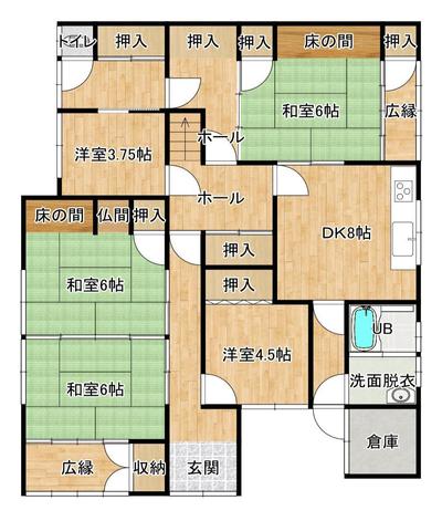 Spacious 7DK House Near Yanai Station, Yamaguchi Prefecture — Image 1, Yanai, Yamaguchi