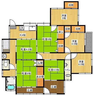 Traditional 7K House for Sale in Rekigi, Omuta City — Image 4, Omuta, Fukuoka