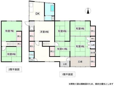 [Hatomark Site] 7DK used detached house in Shinmura, Mitsuhashi-cho, Yanagawa City, Fukuoka Prefecture — Image 4, Yanagawa, Fukuoka