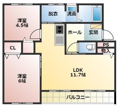 2LDK Apartment for Rent in Obihiro, Hokkaido - South Balcony - Thumbnail 2
