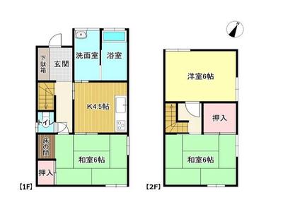 [Hatomark Site] Used 3DK detached house in Kami 1-chome, Hasuda City, Saitama Prefecture — Image 2, Hasuda, Saitama