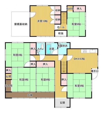 [Hatomark Site] 6DK used detached house in Oonamino, Tabuse-machi, Kumage-gun, Yamaguchi Prefecture — Image 4, Tabuse, Yamaguchi