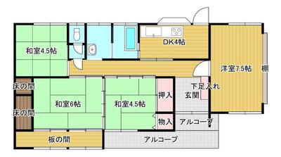 [Hatomark Site] Nagasaki Prefecture Shimabara City Ariake Town Daisan Higashibo Ito House for Sale 4DK Used Detached House — Image 3, Shimabara, Nagasaki