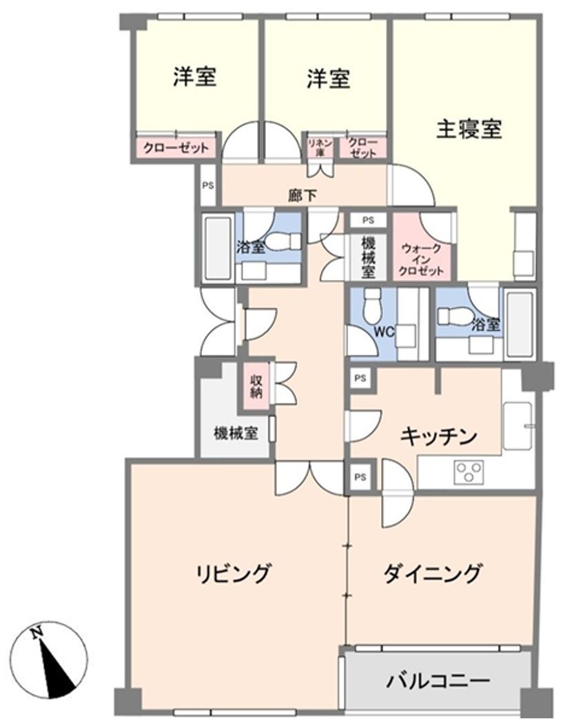 3LDK Apartment in Aobadai, Meguro, Tokyo - 133m² - Thumbnail 2