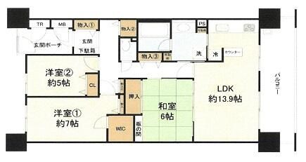 Renovated 3LDK Apartment for Sale Near Komyoike Station, Sakai - Thumbnail 2