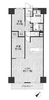 2LDK Apartment for Sale in Sakai, Osaka - 63.28 sqm - Thumbnail 2