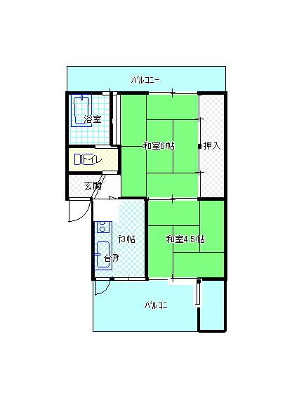 2K Condo in Kainan, Wakayama - Shikki Danchi, 39.03 sqm, 1M Yen - Thumbnail 2